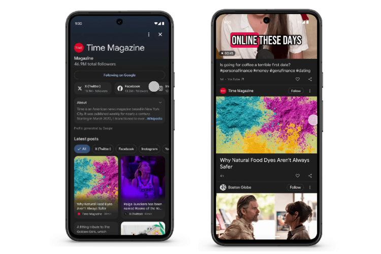 Google, Google Discover, Feed Google, fitur follow Google Discover, Google Tambahkan Tombol 