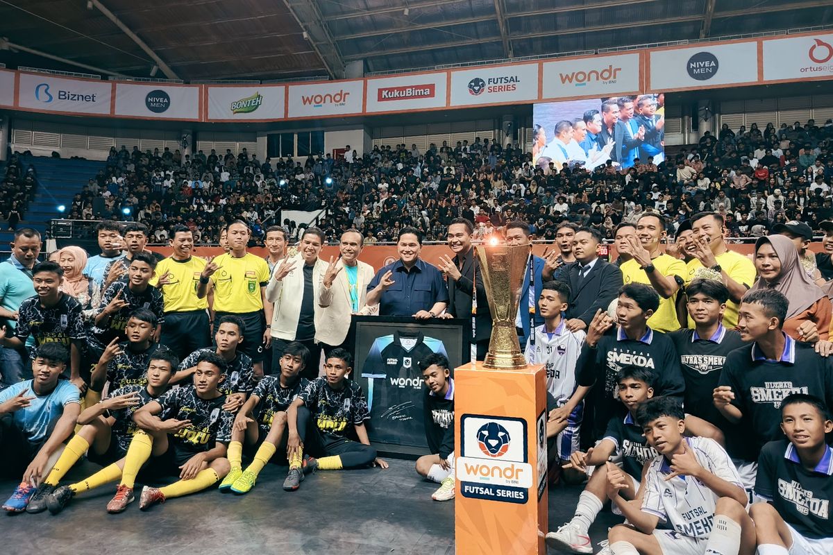 SURABAYA, Futsal, Surabaya, futsal, Timnas Futsal Indonesia, Ketua Umum PSSI Erick Thohir, Erick Thohir Tekankan Komitmen Bangun Futsal Indonesia