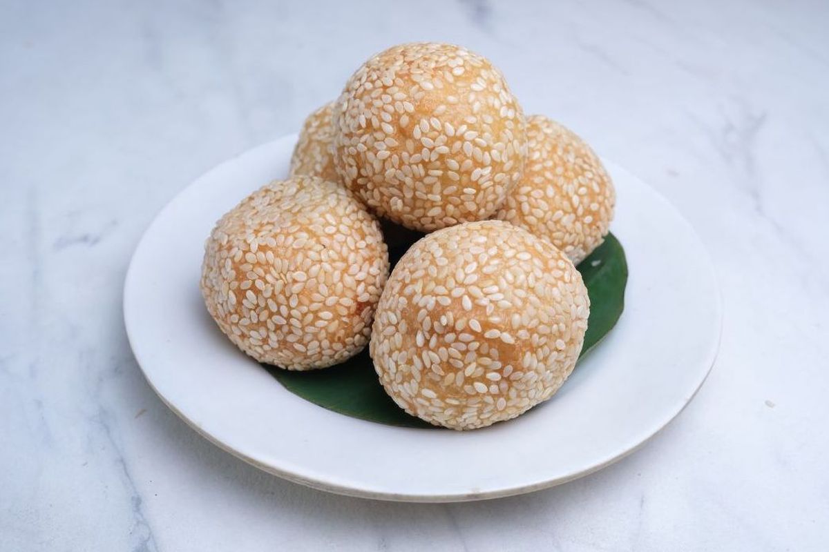 onde-onde, resep onde-onde, onde-onde kacang hijau, onde-onde 500 gram tepung ketan, onde-onde tepung ketan, onde-onde tidak kempes, Resep Onde-onde Isi Kacang Hijau Pakai 500 Gram Tepung Ketan, Tidak Kempes Meski Dingin