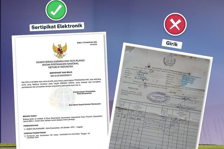 surat tanah, Badan Pertanahan, Daftar Surat Tanah yang Tak Berlaku Mulai 2026, Girik hingga Verponding