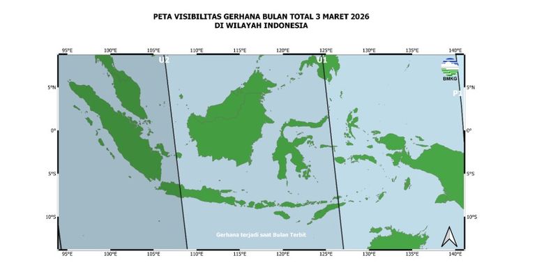 Gerhana Bulan Total 3 Maret, Gerhana Bulan Total 3 Maret 2026 Bisa Dilihat di Indonesia, Catat Jam Puncaknya