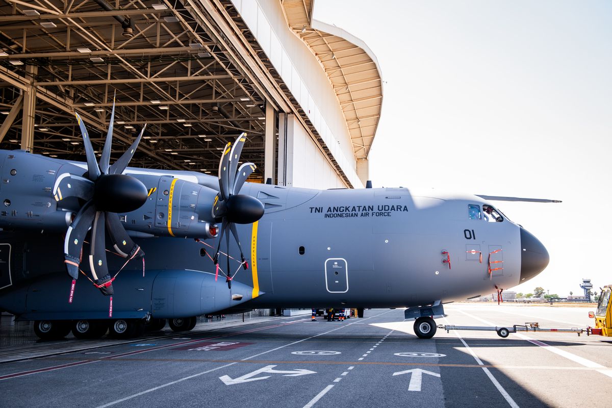 A400M, Airbus, TNI AU, Foto-foto A400M TNI AU Keluar dari Hanggar Pengecatan Pabrik di Spanyol