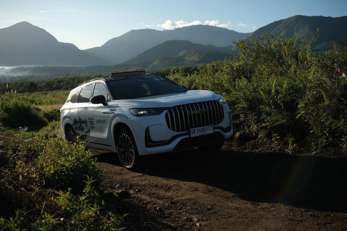 Jaecoo, Jaecoo J7 SHS, Jaecoo Indonesia, Jaecoo Uji Teknologi Hybrid di Medan Ekstrem Gunung Rinjani