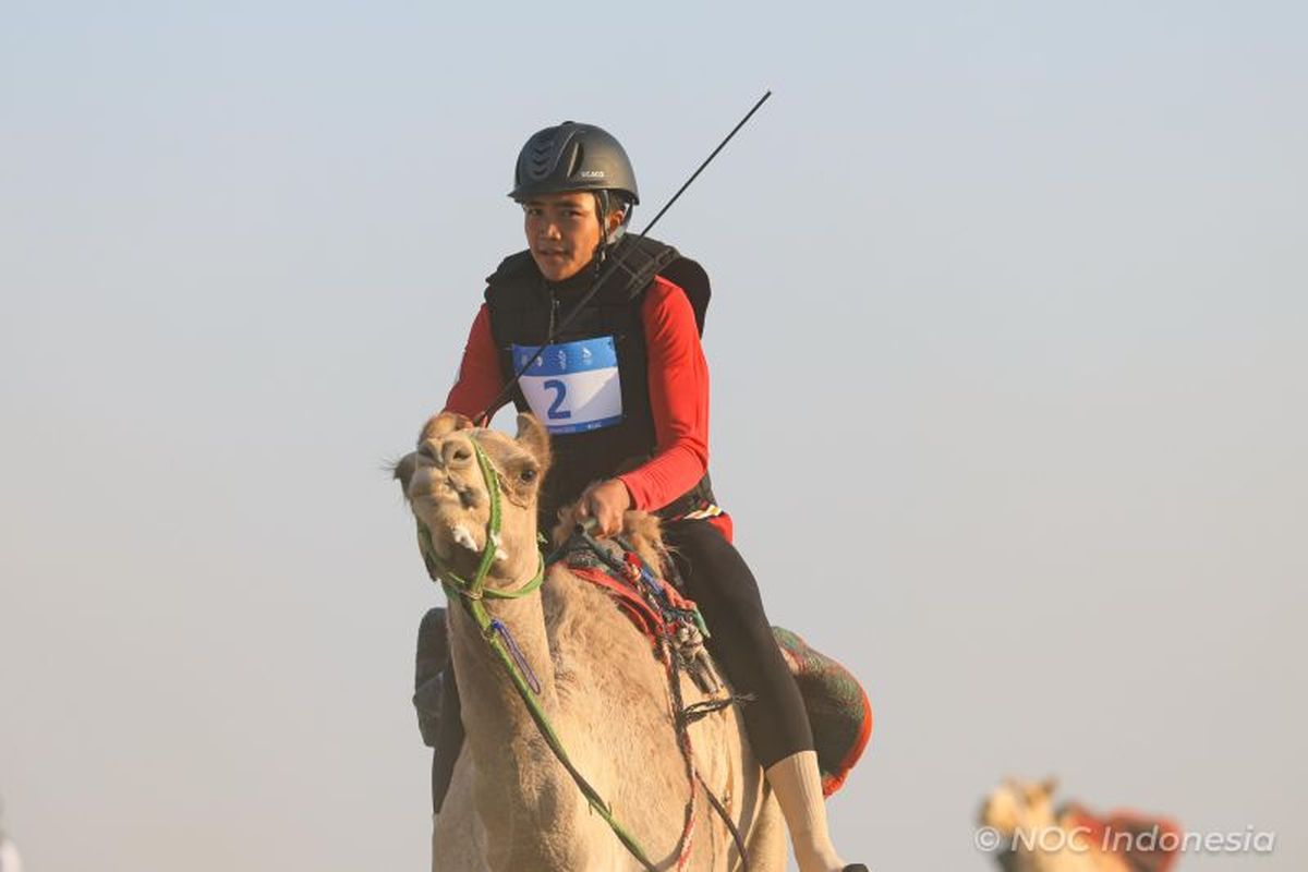 atlet Indonesia, Asian Youth Games 2025, atlet balap unta indonesia, lomba balap unta, Debut Bersejarah Atlet Muda Indonesia Tampil di Balap Unta AYG 2025 Bahrain