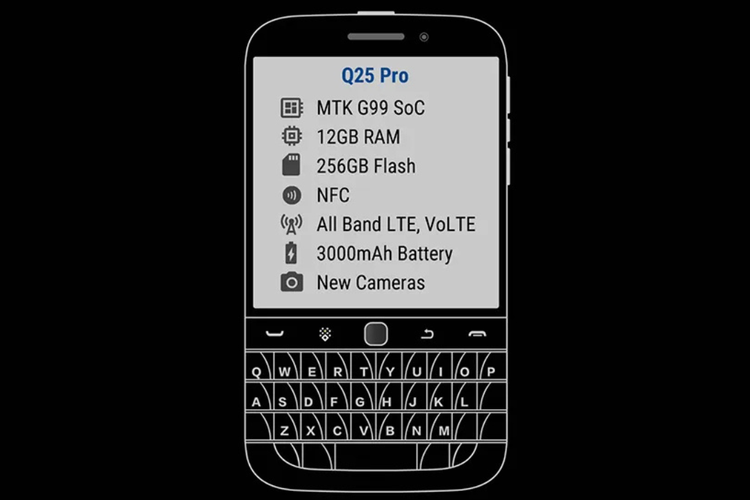 Blackberry, Zinwa Q25 Pro, BlackBerry Classic Made in China Beredar, Pakai Android dan Bisa Dimodifikasi