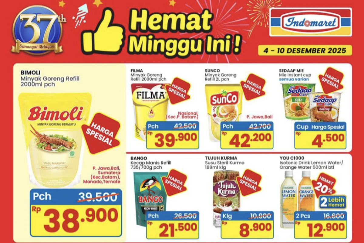 Promo Indomaret, diskon Indomaret, promo Indomaret hari ini, promo Indomaret, Promo Indomaret Hari Ini, Diskon indomaret, Promo Indomaret Desember, promo Indomaret 2025, diskon indomaret hari ini, promo Indomaret 7 desember, Promo Indomaret Hari Ini 7 Desember 2025, Minyak Goreng dan Susu Anak Turun Harga, 1. Promo 4 hari (4-7 Desember 2025), 2. Promo Indomaret Super Hemat, 3. Personal Care Deals, 4. Promo Indomaret Hemat Minggu Ini