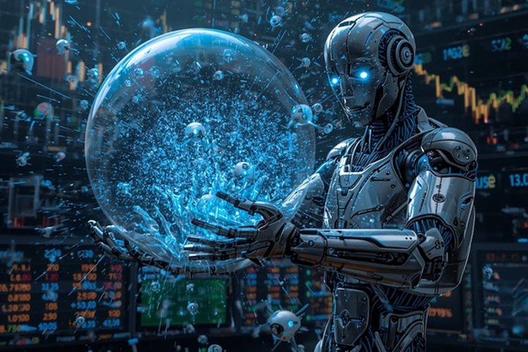 bubble, investor, saham, Nvidia, AI bubble, gelembung AI, gelembung dot-com, valuasi, bubble AI, NVIDIA, Artificial Intelligence, OpenAI, dot-com bubble, perusahaan AI, hype AI, Menerka Masa Depan 