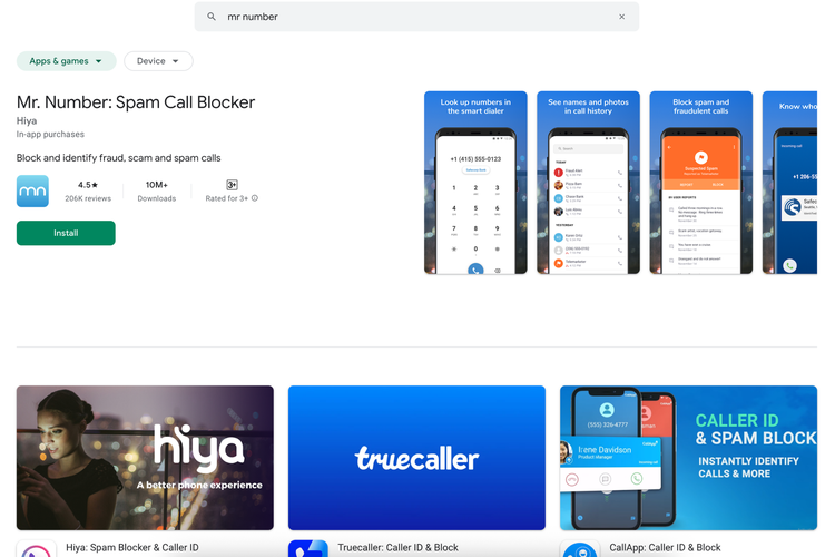 spam, Android, panggilan spam, Cara blokir panggilan spam, Daftar Aplikasi Android untuk Blokir Panggilan Spam Otomatis, Phone by Google, Call Blocker – Blacklist, Mr. Number, Truecaller, Showcaller – Caller ID &amp; Block, Caller ID &amp; Block by CallApp, Call Blocker, Call Control – Call Blocker, Whoscall