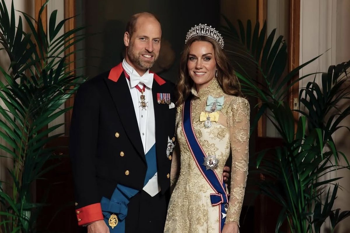 kate middleton, Donald Trump, Putri Wales, gaya busana kate middleton, kunjungan donal trump ke inggris, 2 Gaya Kate Middleton Saat Menyambut Donald Trump di Inggris, Memesona