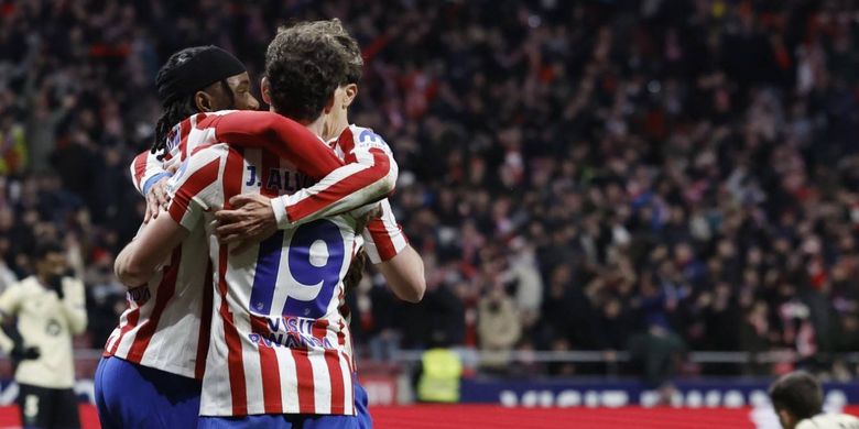 Copa del Rey, Atletico Madrid, Barcelona, Eric Garcia, Antoine Griezmann, Julian Alvarez, Hansi Flick, Skor Atletico Madrid Vs Barcelona 4-0, Hansi Flick: Saya Tidak Kecewa