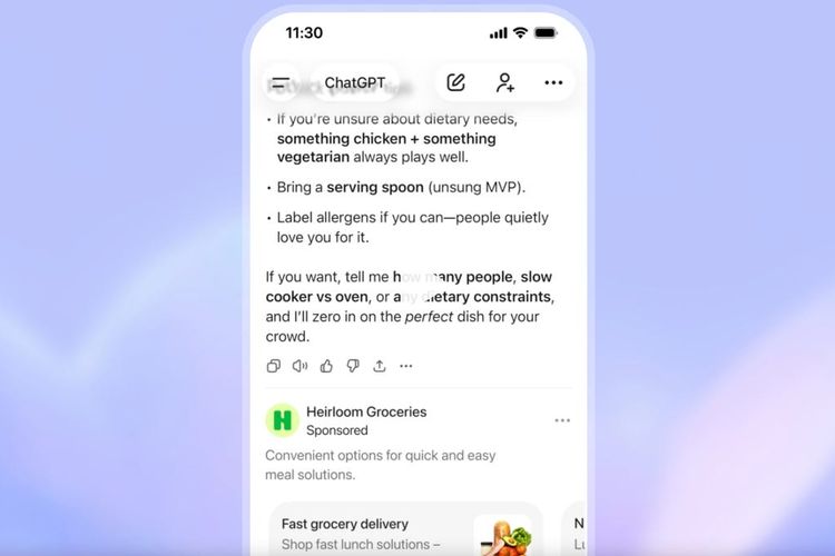 iklan, ChatGPT, OpenAI, Era Gratisan Berakhir, ChatGPT Tampilkan Iklan ke 2 Jenis Pengguna Ini