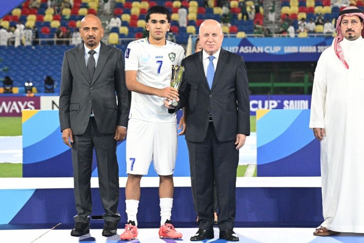 Piala Asia U17 2025, Timnas U17 Uzbekistan, Final Piala Asia U17 2025, Daftar Penghargaan Individu Piala Asia U17 2025, Uzbekistan Sapu Bersih