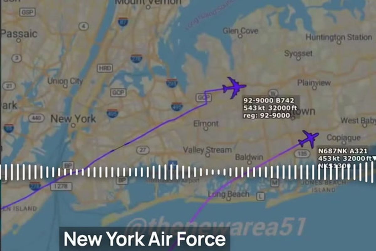 pilot, Air Force One, Spirit Airlines, Terbang Dekat 