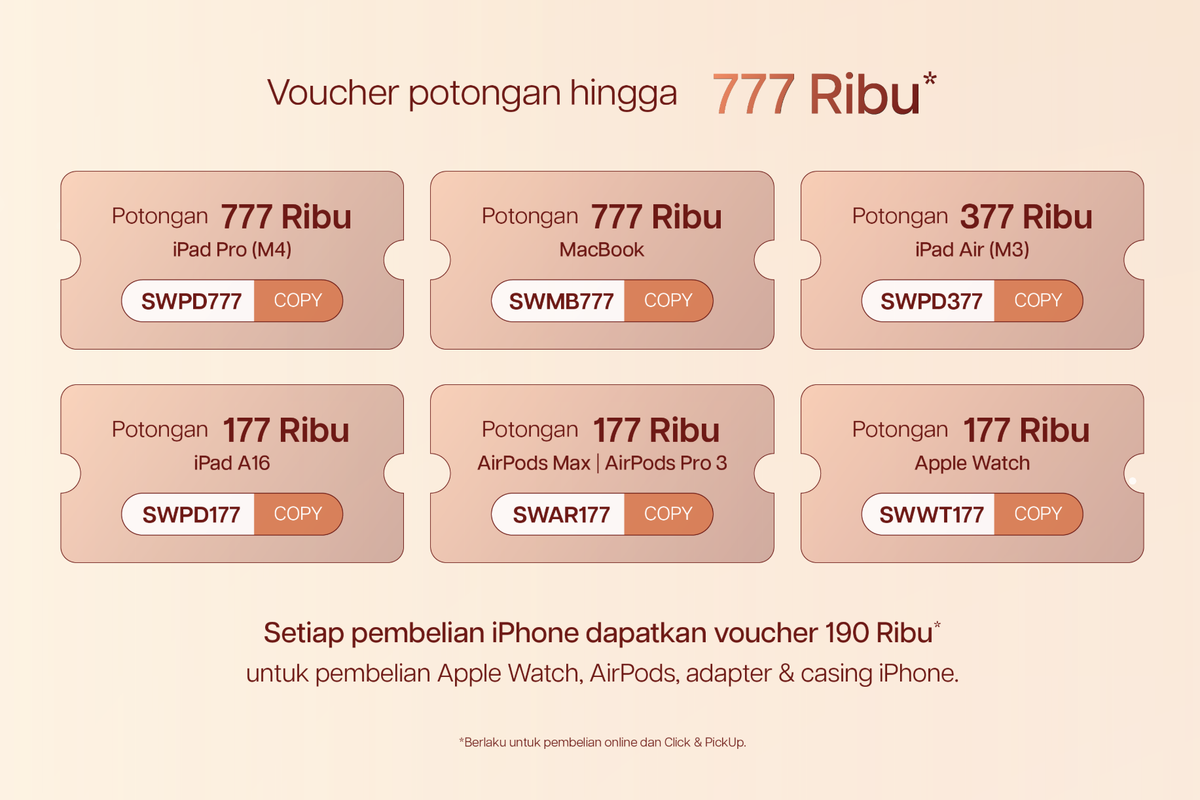 daftar harga iPhone, Daftar Harga iPhone Hari Ini 21 Desember 2025, Ada Voucher Potongan hingga Rp 700 Ribu