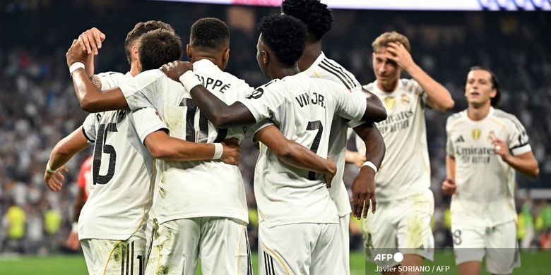 Real Madrid, Xabi Alonso, Kylian Mbappe, Liga Spanyol, Osasuna, Real Madrid vs Osasuna, LaLiga, Franco Mastantuono, Kata-kata Kylian Mbappe Usai Xabi Alonso Puji Franco Mastantuono