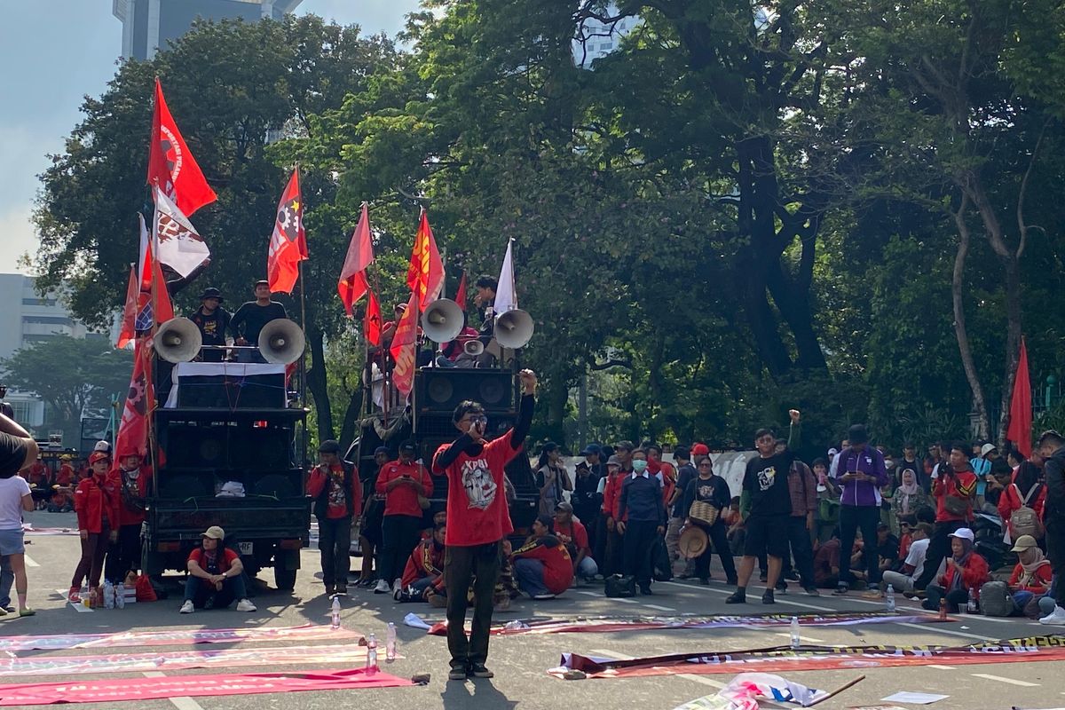 Jakarta Pusat, Senayan, Gambir, demo, jakarta pusat, Ada 2 Demo di Jakarta Pusat Hari Ini, Pengendara Disarankan Cari Rute Alternatif