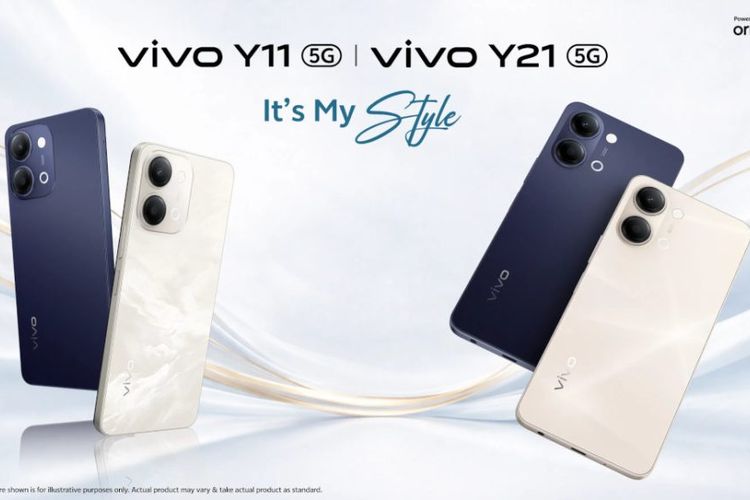 smartphone, Vivo, Vivo Y21 5G, Vivo Y11 5G, HP Vivo Y21 dan Y11 Resmi, Duo Ponsel Tahan Air Baterai 6.500 mAh