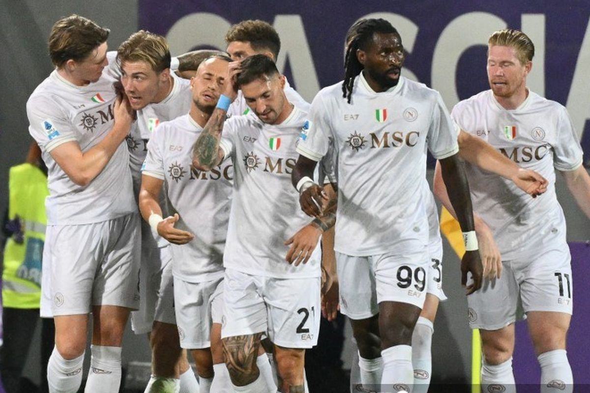 Manchester United, Napoli, Liga Italia, Klasemen Liga Italia, Fiorentina vs Napoli, rasmus hojlund, hojlund, gol hojlund, Fiorentina Vs Napoli 1-3: Momen Hojlund Cetak Gol untuk Partenopei