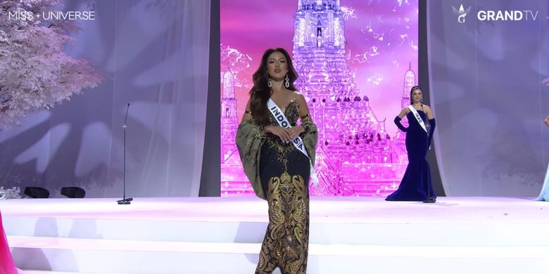 The Universe Ceremony, Miss Universe, Miss Universe Indonesia, Miss Universe Indonesia 2025, miss universe 2025, Sanly liu, miss universe indonesia sanly liu, sanly liuu miss universe indonesia, the universe ceremony, Potret Miss Universe Indonesia Sanly Liu Pakai Gaun Kebaya Motif Garuda