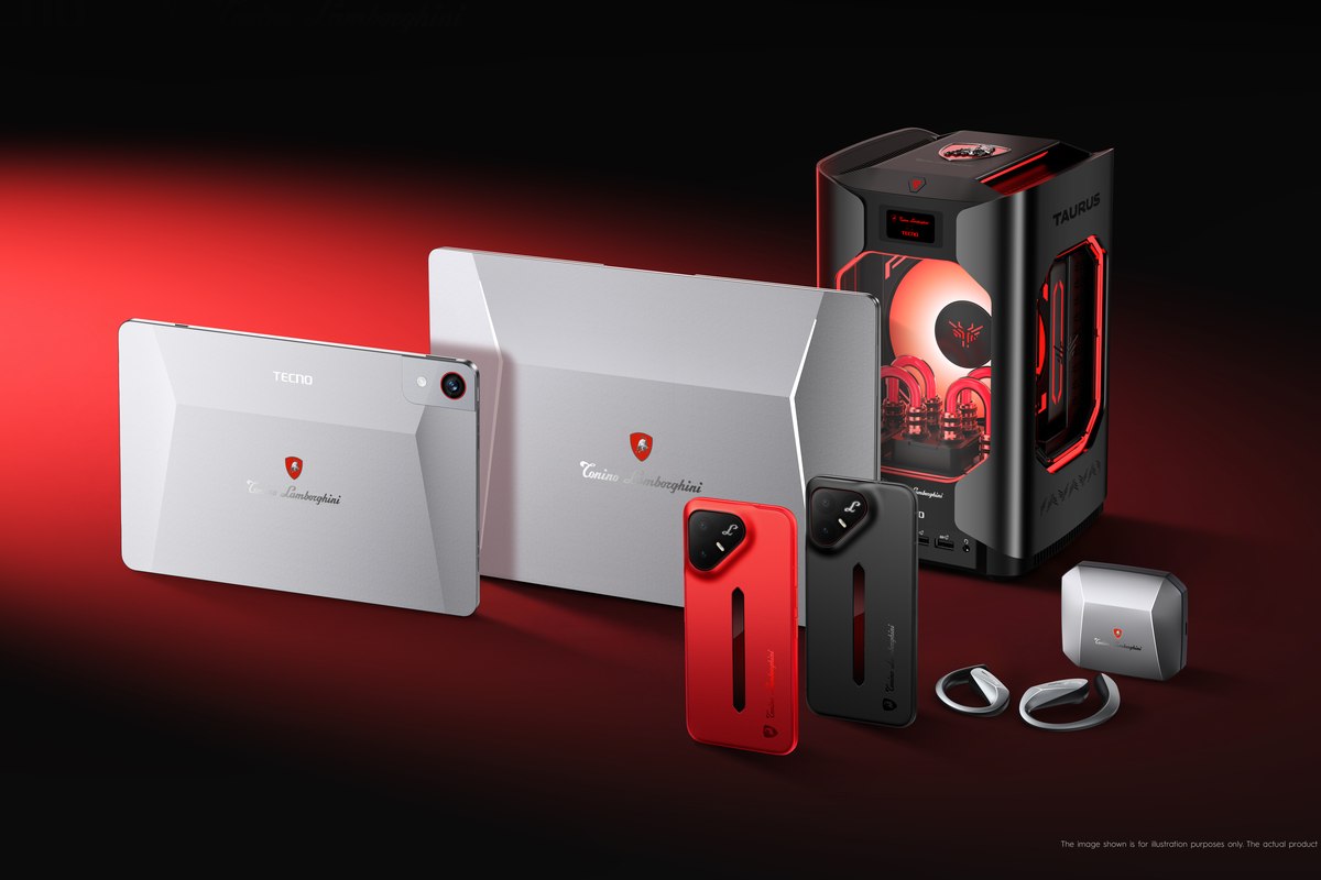 Tecno, Tonino Lamborghini, Tecno Gandeng Tonino Lamborghini, Siapkan PC, Laptop, Tablet, dan HP Berdesain Mewah