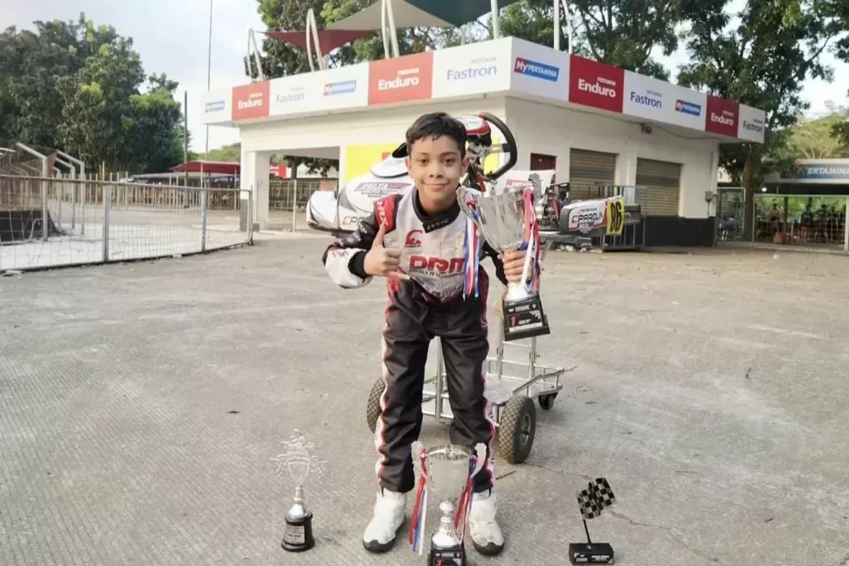gokart, Pegokart 10 Tahun Ini Start P8 Finish P1 di Sentul