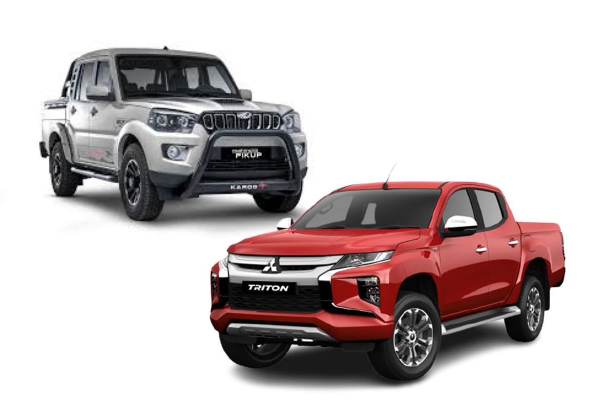 Mitsubishi Triton, Mahindra, double cabin, Komparasi Pikap Mahindra Scorpio Vs Mitsubishi Triton