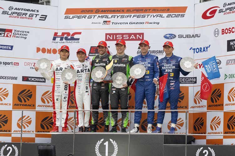 Super GT, Bridgestone, mobil balap, ban balap, Potenza Racing, Hasil Balap Super GT Malaysia, Bridgestone Kuasai Podium