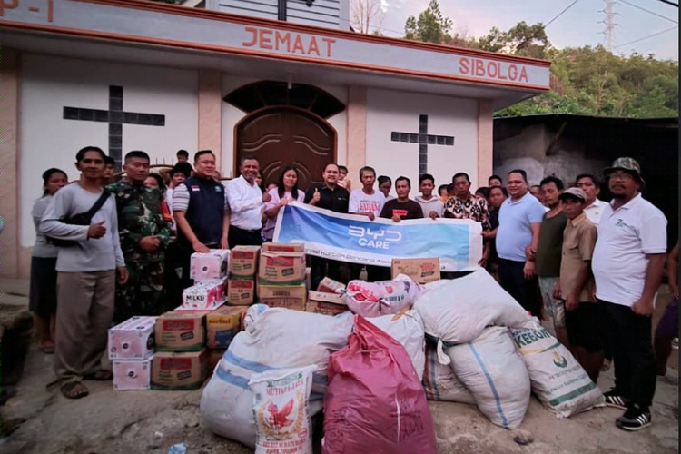 program csr, banjir sumatera, BYD Sumbang Rp 1 Miliar, Bantuan untuk Korban Banjir di Sumatera