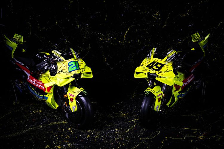 VR46, tim satelit, Ducati, Ini Kata Pebalap VR46 soal Warna Livery Terbarunya