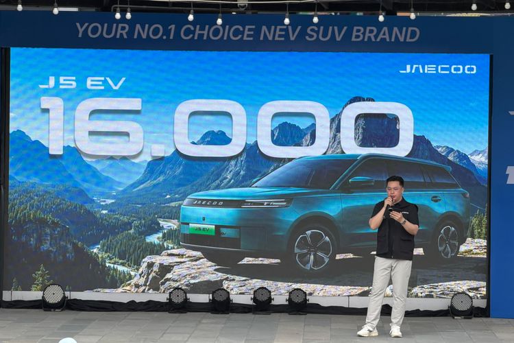 mobil listrik, Jaecoo, Jaecoo J5 EV Laris Manis, Pengiriman ke Konsumen Tembus 16.000 Unit