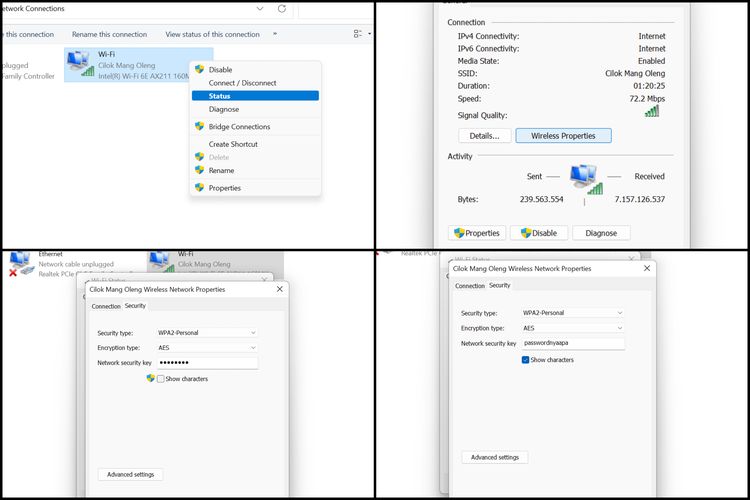 Windows, cara melihat password WiFi, cara melihat kata sandi WiFi, bagaimana cara melihat kata sandi WiFi, Cara melihat password WiFi, WIndows, windows, cara melihat password wifi, Cara Melihat Password WiFi di Laptop atau PC Windows dengan Mudah
