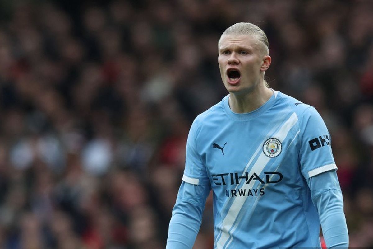 Premier League, Leeds United vs Man City, Liga Inggris, Manchester City, Guardiola Jelaskan Absensi Haaland, Kritik Jadwal Padat Man City