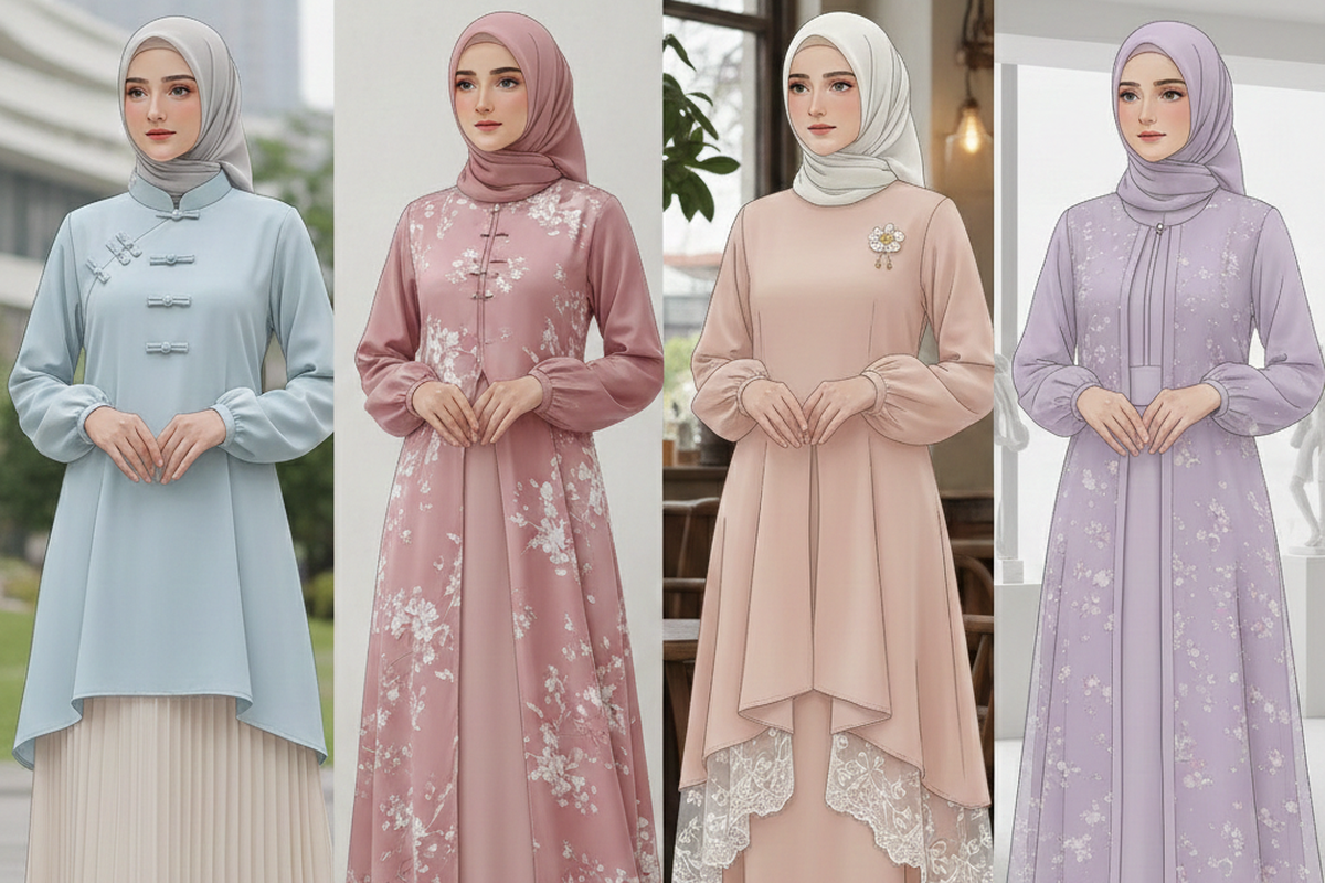 baju Lebaran, gamis bini orang, Trend Baju Lebaran 2026: Rompi Lepas, Janggan, Tunik Shanghai, Gamis Bini Orang, Rompi Lepas: Layering yang Fleksibel dan Chic, Janggan: Sentuhan Tradisional yang Kembali Diminati, Tunik Shanghai: Minimalis dengan Nuansa Oriental, Gamis “Bini Orang”: Siluet Dewasa yang Anggun
