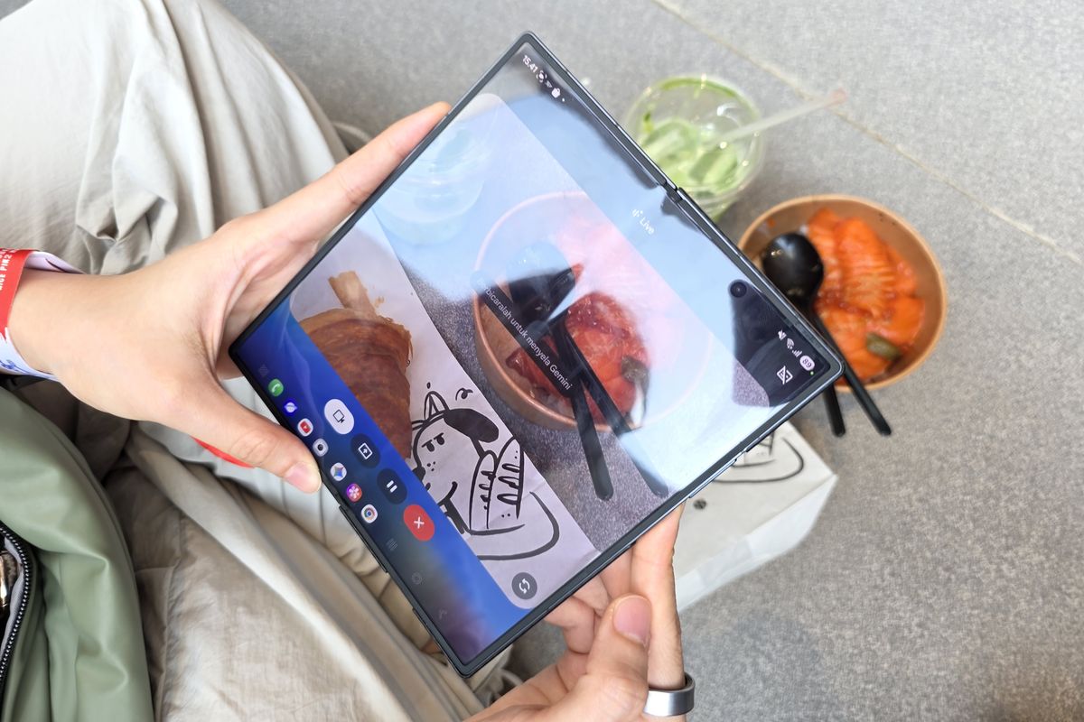 Google, gemini, tutorial, Gemini AI, Gemini Live, Samsung Galaxy Z Fold 7, samsung z fold 7, gemini live ai, Hitung Kalori Pakai AI Gemini Live, Praktis untuk Pemula Diet