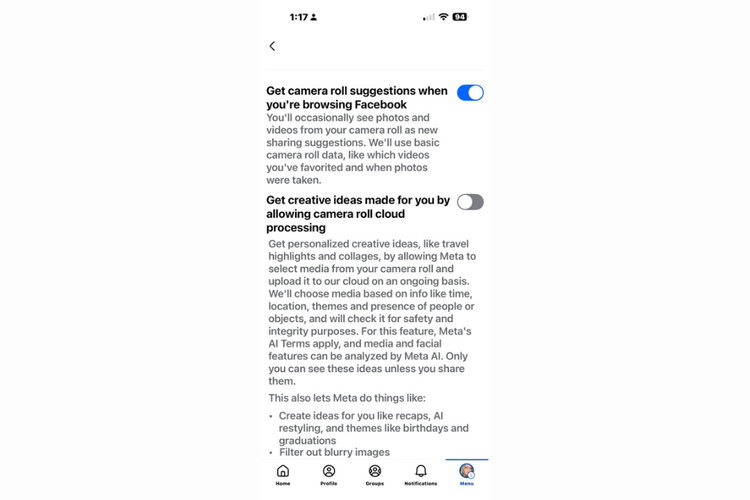 Facebook, Meta AI, galeri HP, cloud processing, Cloud Processing, Galeri HP, Facebook Kini Bisa Akses Galeri Foto Diam-diam di HP demi Latih AI