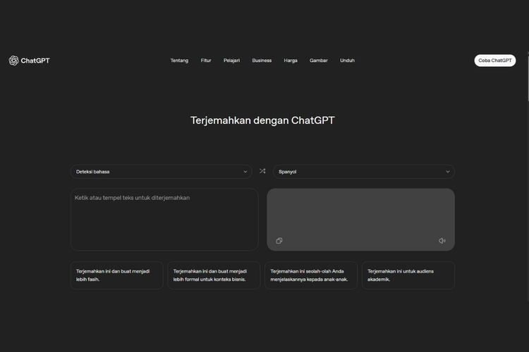 ChatGPT, Google Translate, fitur penerjemah, ChatGPT Punya Fitur Penerjemah, Penantang Google Translate