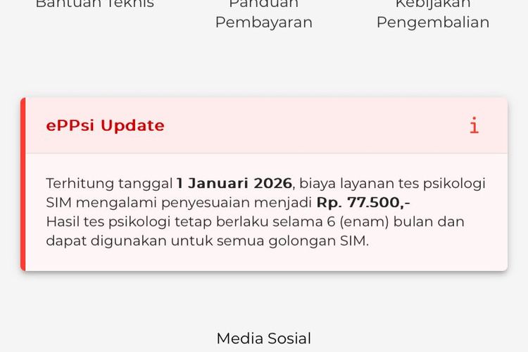 tes psikologi SIM, perpanjang SIM, perpanjang SIM online, Biaya Perpanjang SIM Online Terbaru, Tarif Tes Psikologi Naik