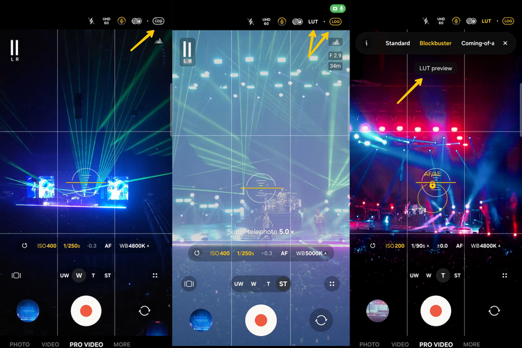 Samsung, Galaxy S26 series, sinematik, Galaxy LOG, Samsung S26 Ultra, konser, One Ok Rock, fancam, preset warna, Bikin Fancam Konser Ala Film Pakai Fitur Galaxy LOG di Samsung S26 Ultra
