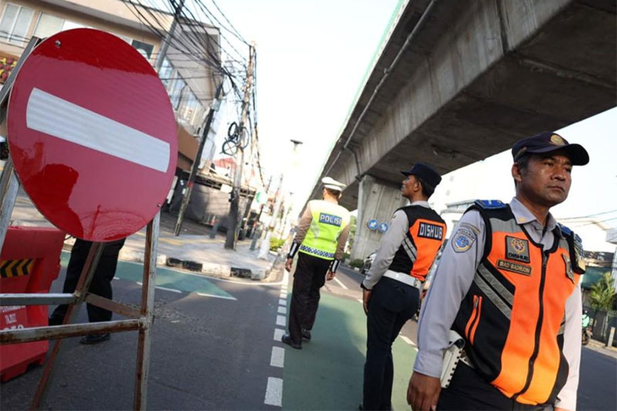 lalu lintas, Jakarta Fun Walk, Dinas Perhubungan, rekayasa lalu lintas, Lalu Lintas, Ada KADIN Jakarta Fun Walk, Simak Rekayasa Lalu Lintas Pagi Ini