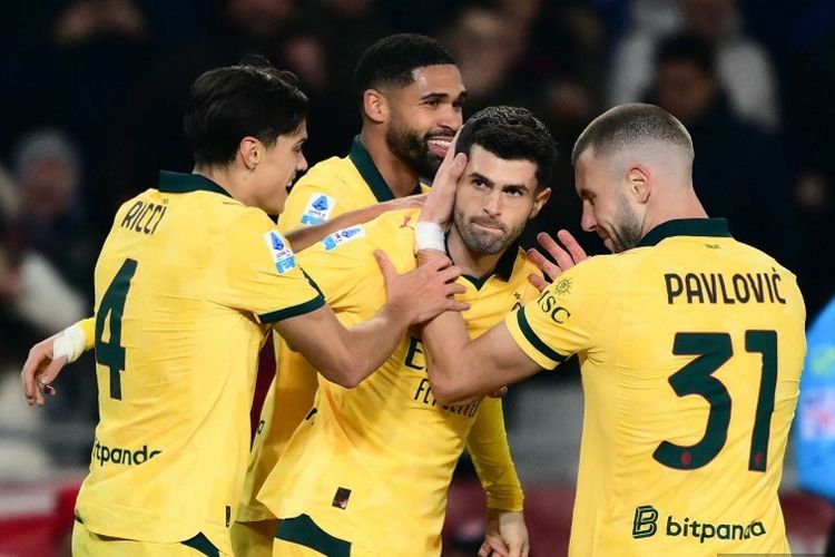 Christian Pulisic, Liga Italia, AC Milan, Torino vs AC Milan, AC Milan Pantang Menyerah, Pulisic Jadi Pahlawan Setelah Kena Demam