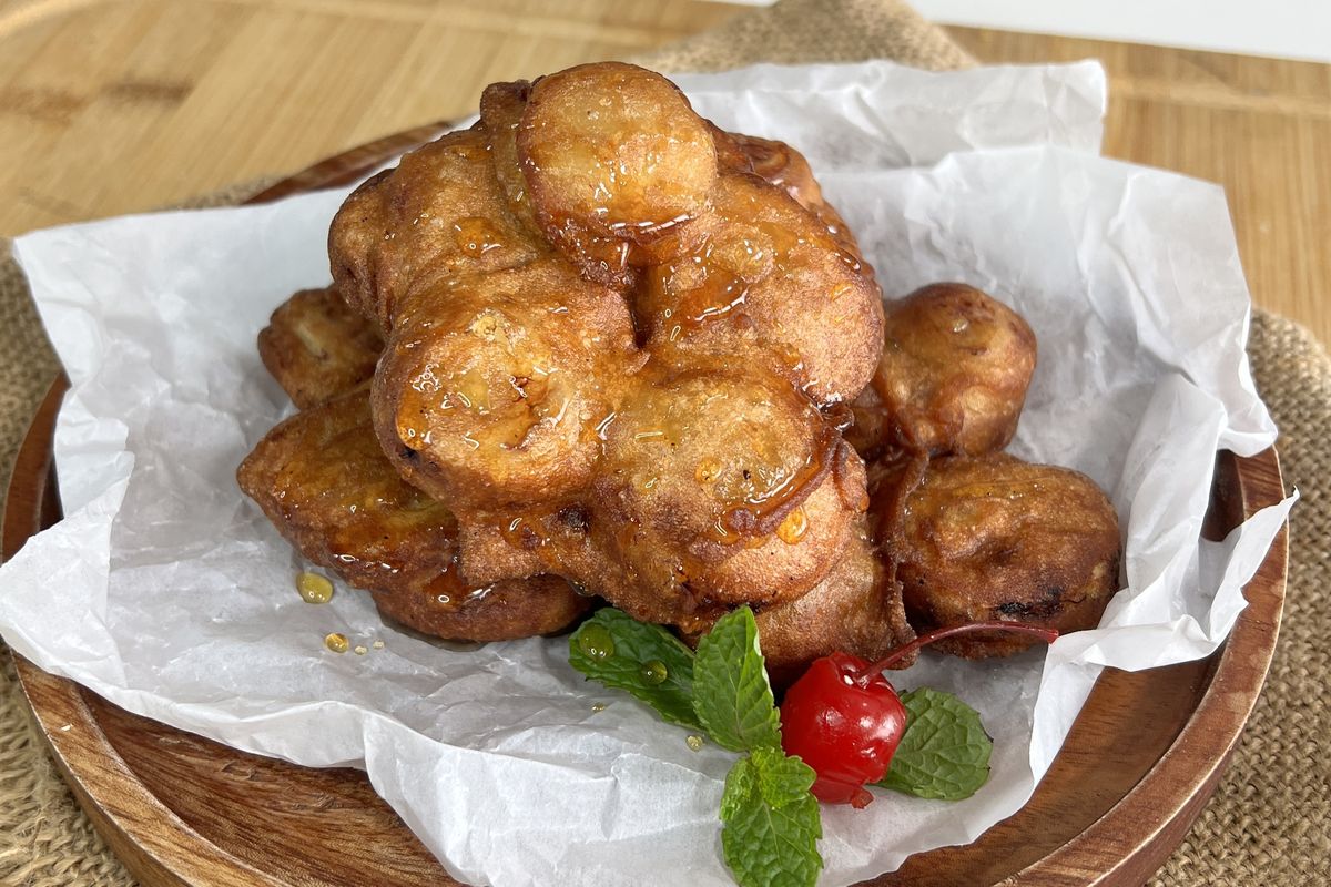 resep pisang goreng madu, resep gorengan sederhana, resep pisang goreng madu wijen, resep pisang goreng madu kriuk, pisang goreng manis renyah, Pisang Goreng Madu Lebih Manis dan Karamel Alami Keluar, Ini Racikan Bahannya