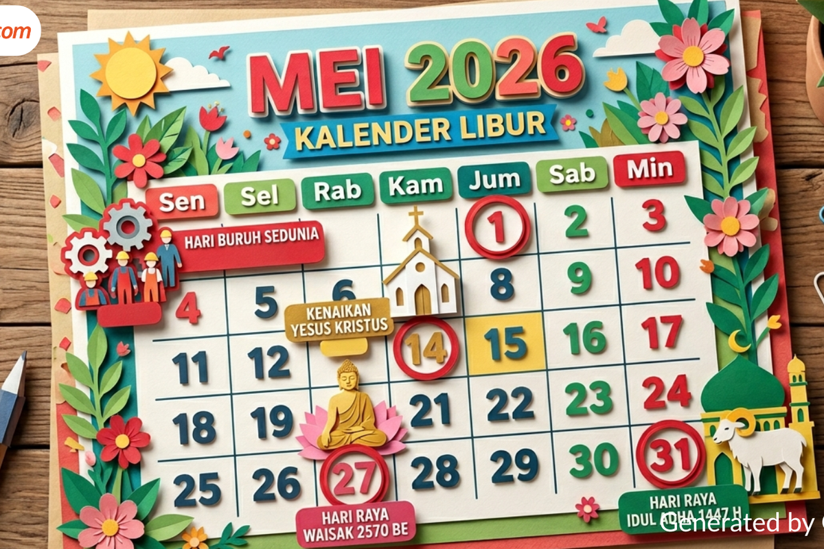 Idul Adha, kapan Idul Adha 2026, Kalender Mei 2026, Cek Kapan Idul Adha dan Jadwal Libur Panjangnya
