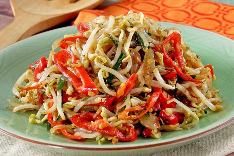 resep tumis taoge, tumis taoge tahu, cara masak sayur cepat, menu harian praktis, tumis taoge bawang putih, Resep Tumis Taoge, Masak 3 Menit dengan Modal 4 Bahan