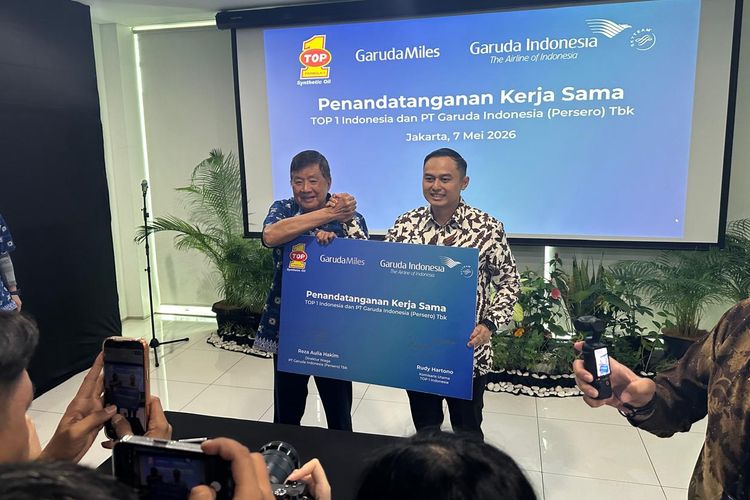 Garuda Indonesia, GarudaMiles, TOP 1, Rudi Hartono, Produsen Pelumas Ini Jadi Mitra Baru GarudaMiles