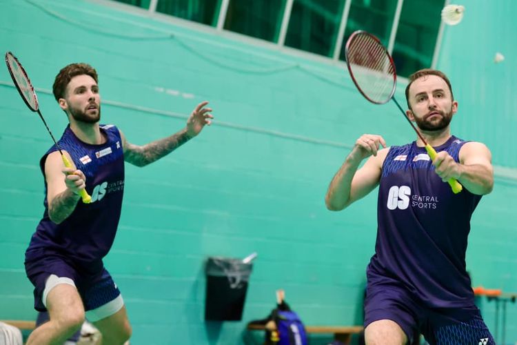 Fajar Alfian, Muhammad Shohibul Fikri, Inggris, All England, Ben Lane/Sean Vendy, PBSI, Fajar/Fikri Panaskan Mesin Jelang All England, Sparring Lawan Musuh Tangguh