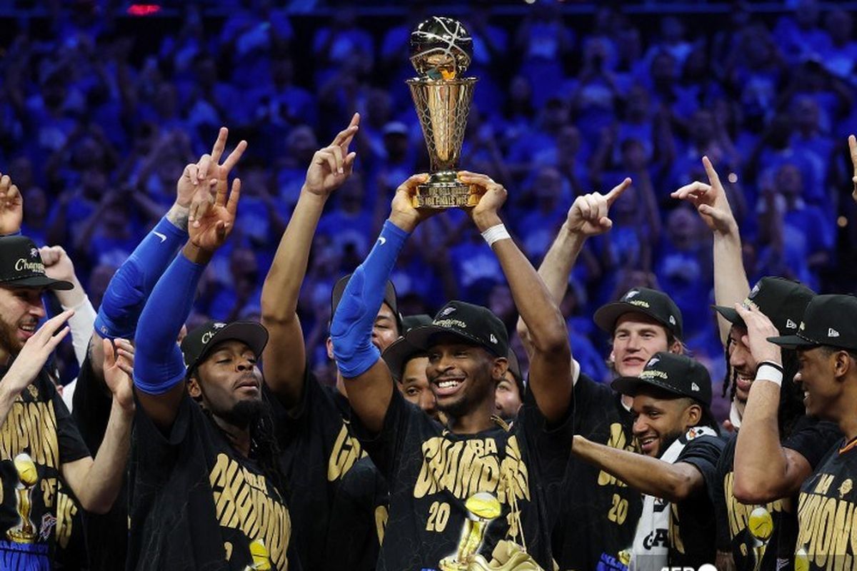 Oklahoma City Thunder, Indiana Pacers, NBA Finals 2025, Oklahoma City Thunder Juara NBA Pertama, Shai Gilgeous-Alexander Jadi Bintang
