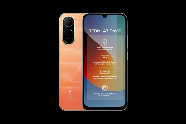 Redmi, Redmi A7 Pro, Redmi A7 Pro 5G, Smartphone, Redmi A7 Pro 5G Meluncur dengan Chipset dan Baterai Lebih Bertenaga