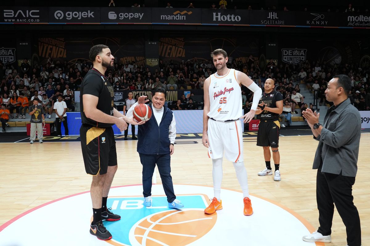 Erick Thohir, IBL 2026, Dewa United Banten, Pelita Jaya Basketball, Resmi Buka IBL 2026, Menpora Erick Targetkan Jadi Penggerak Industri Olahraga Indonesia