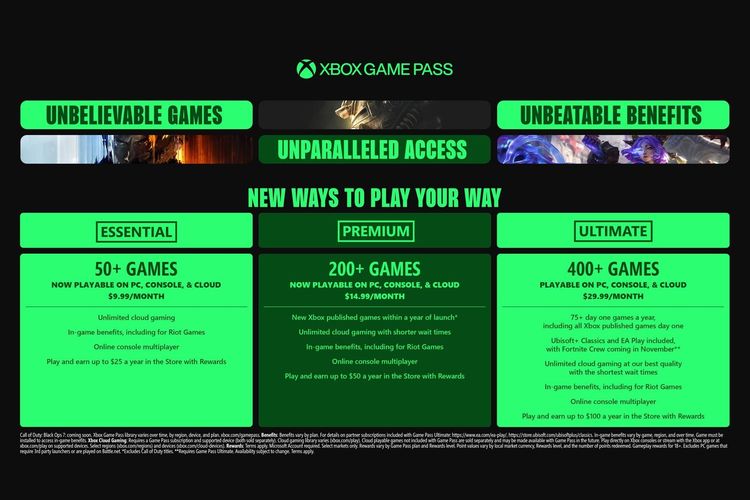 harga, Xbox, Microsoft, Langganan Xbox Game Pass Kini Lebih Murah, Tapi Ada yang “Dikorbankan”