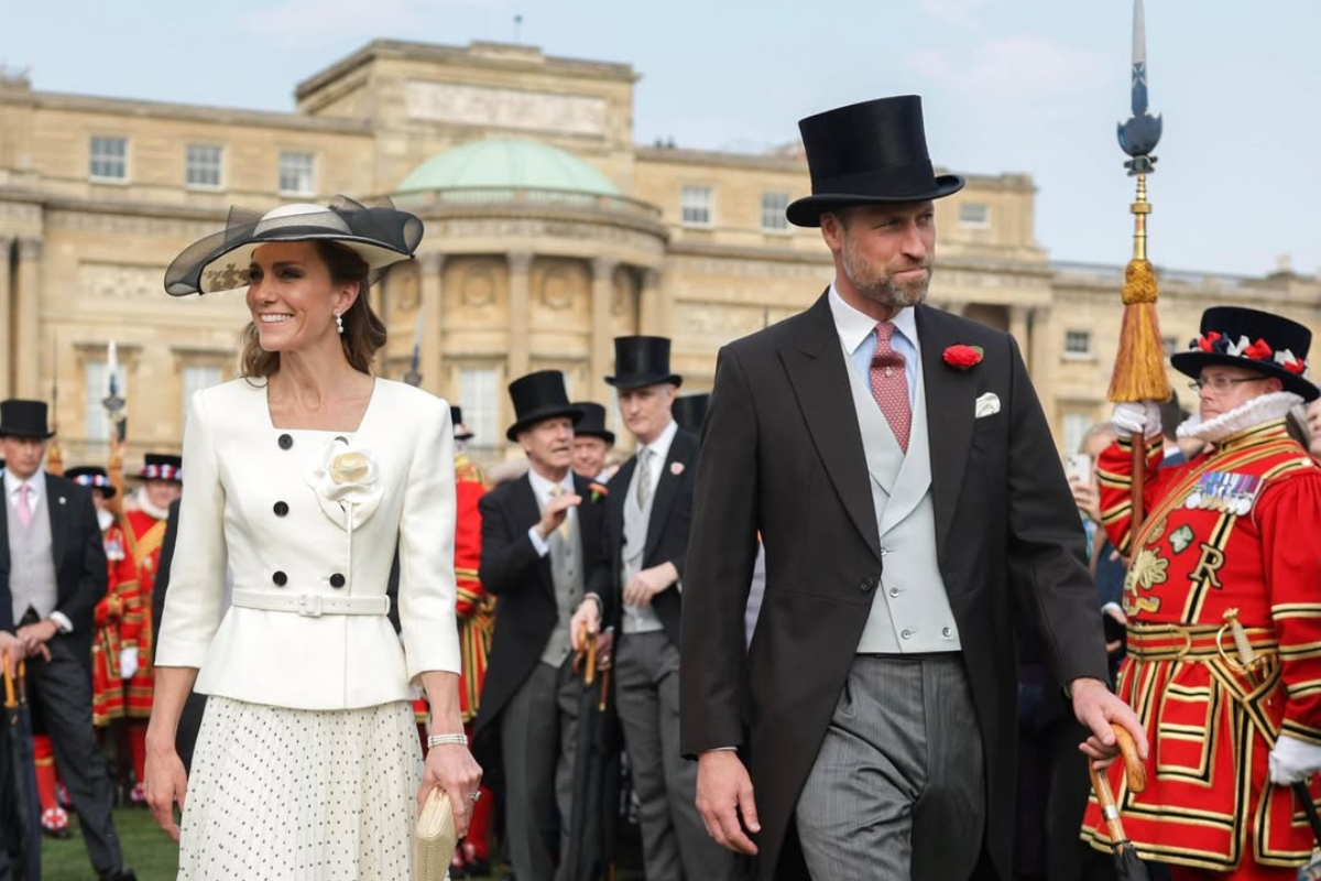 Kate Middleton, Pangeran William, Buckingham Palace, garden party, Kate Middleton dan Prince William Gelar Pesta Kebun Tradisi Kerajaan Inggris